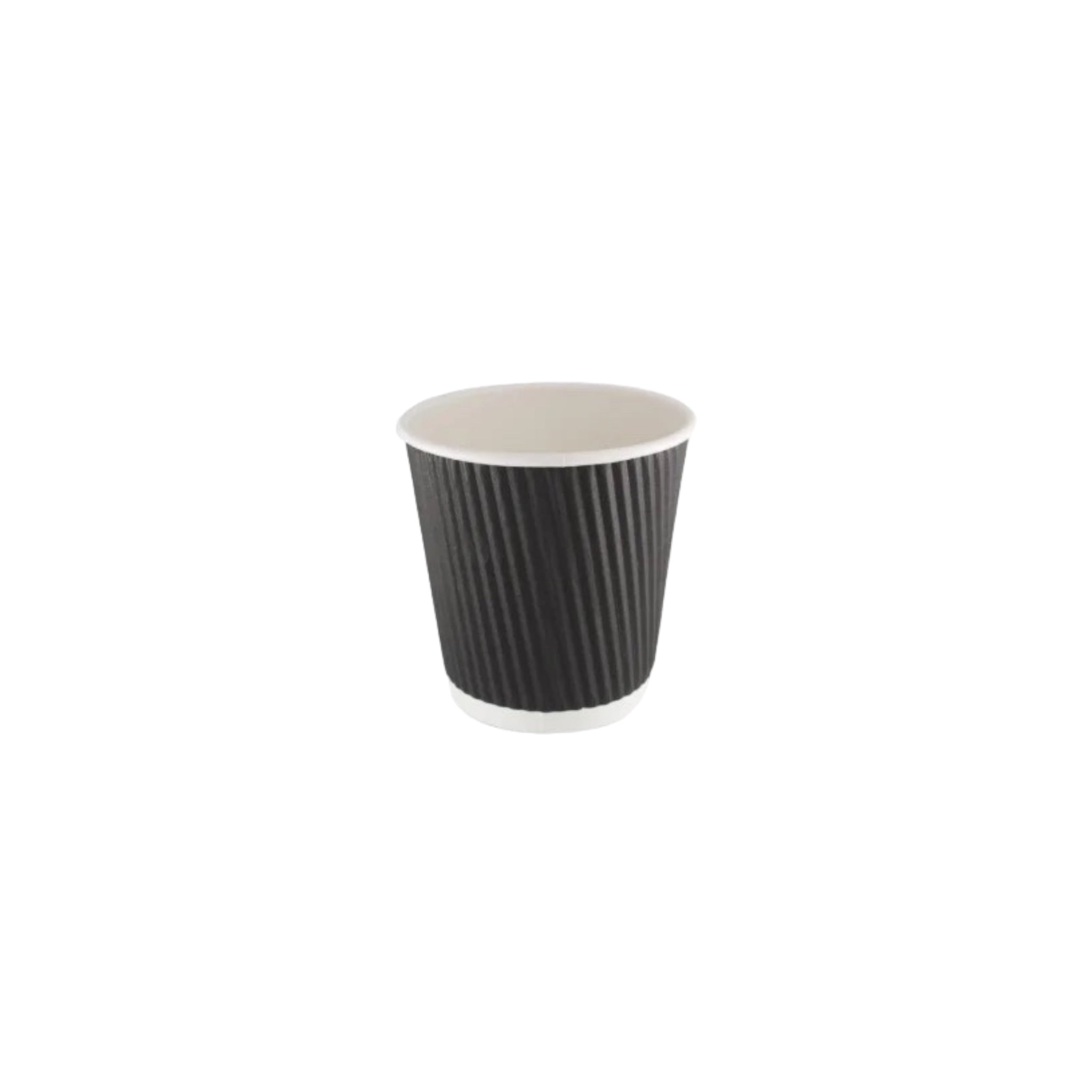 Buy 4oz Black Ripple Paper Cup Food Packaging Direct
