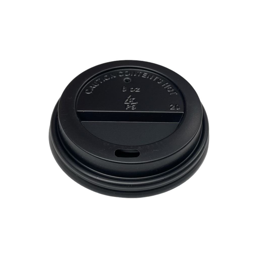 8oz Sip Thru Black Lids