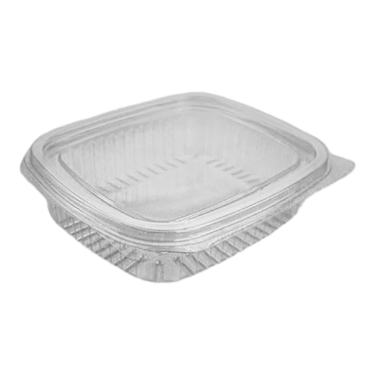 Clear rectangular plastic container