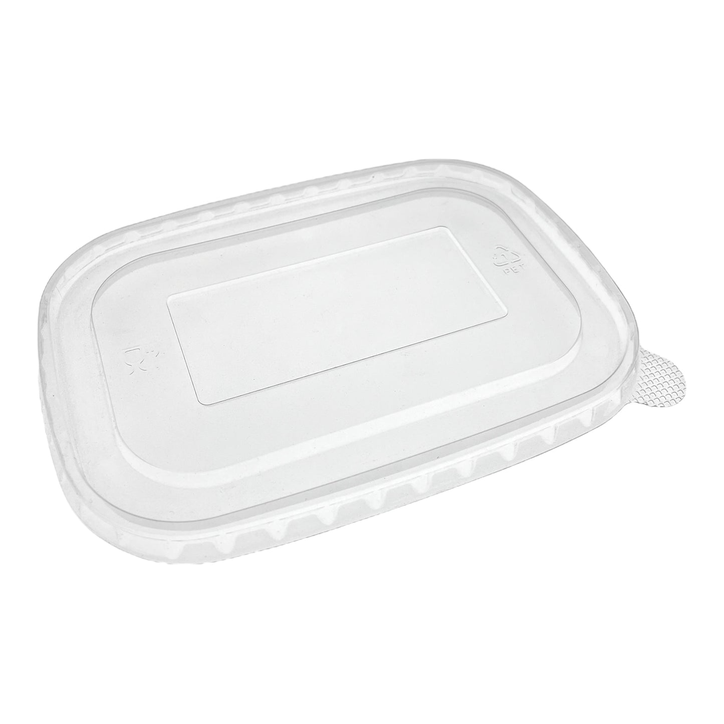 Clear PET rectangular lid