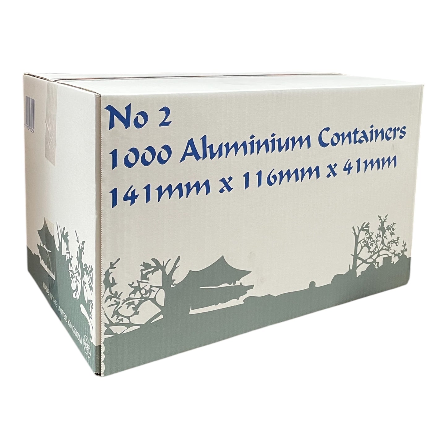 1000 Aluminium Containers