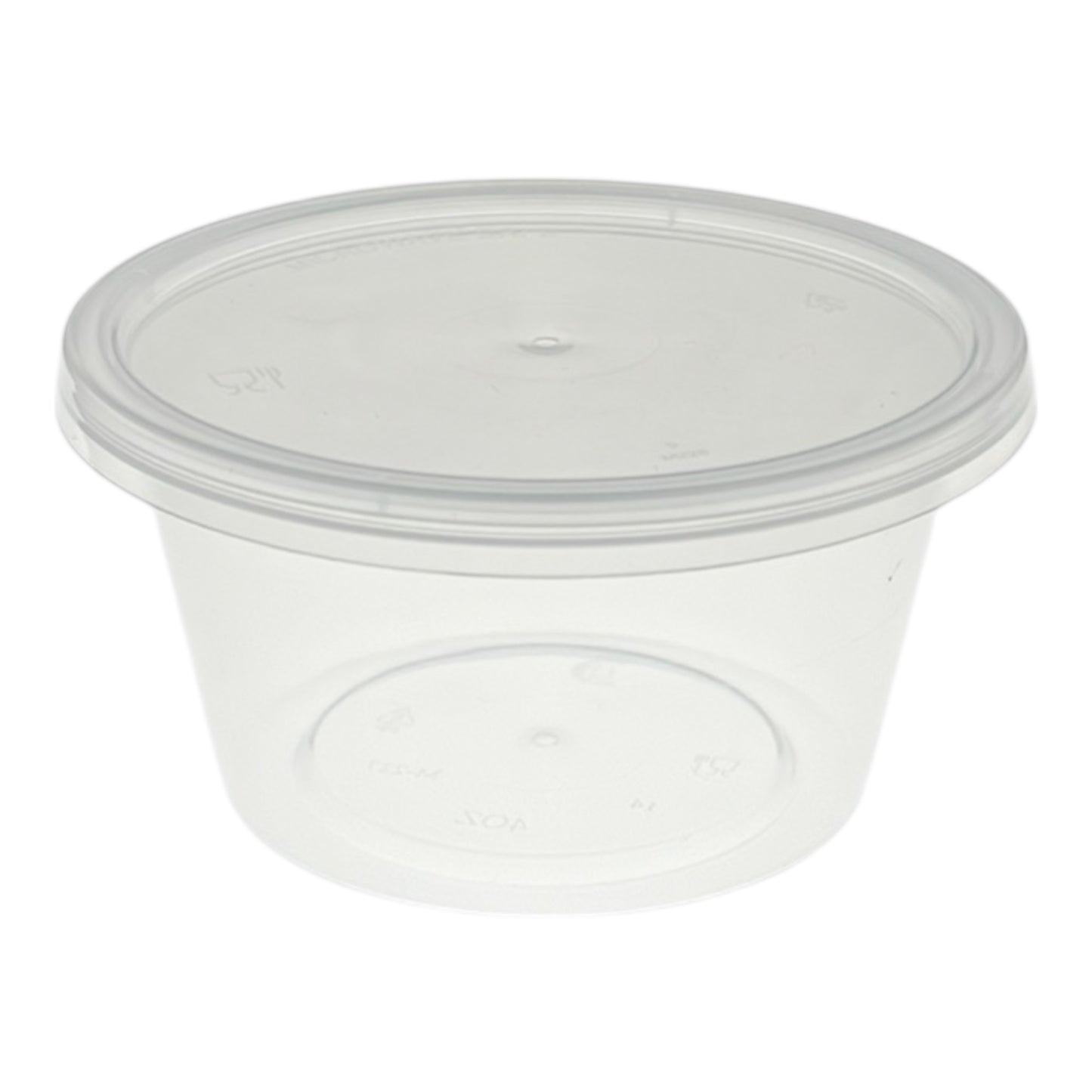 Clear Plastic Portion Cups with Lids (2 Sizes)