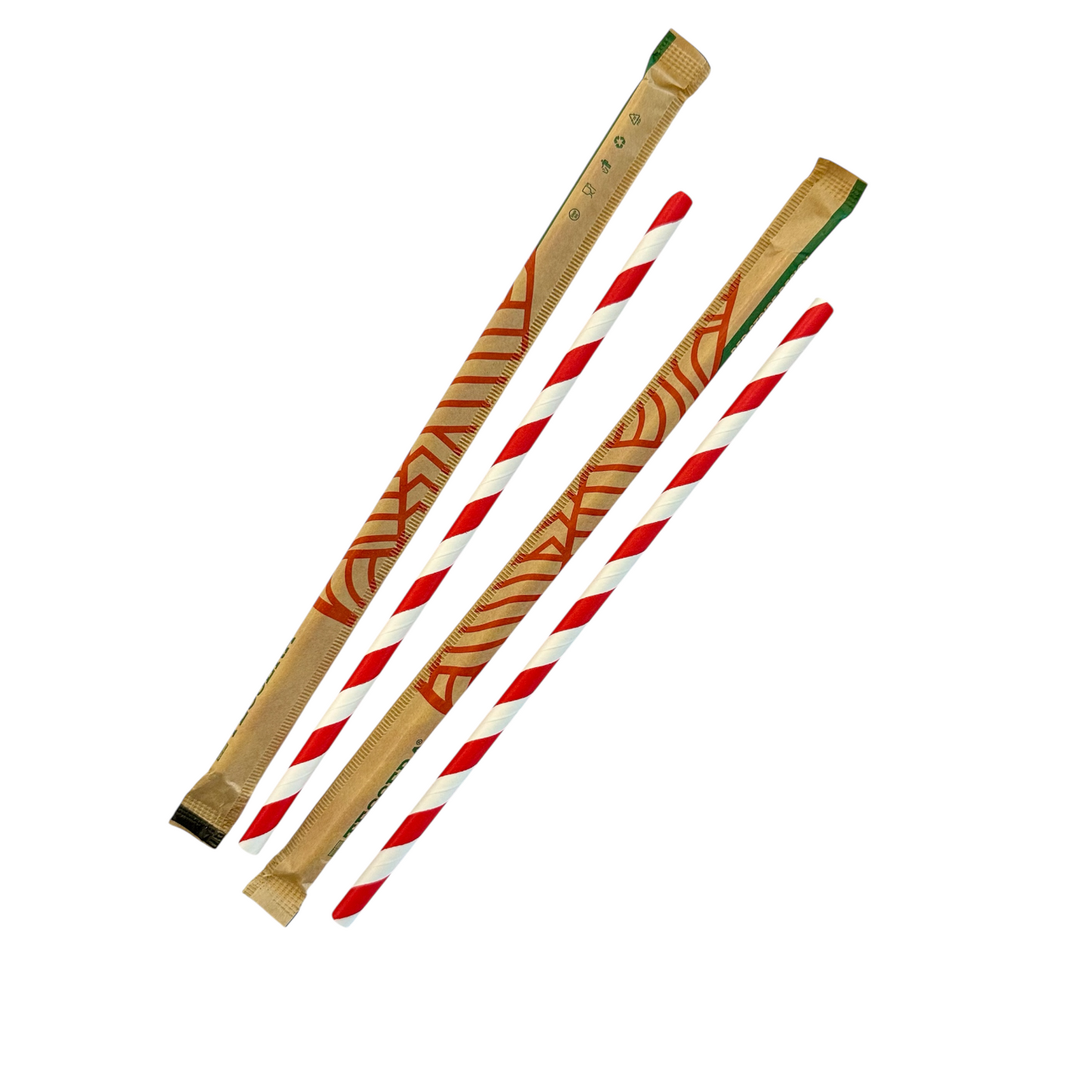 Two bamboo straws