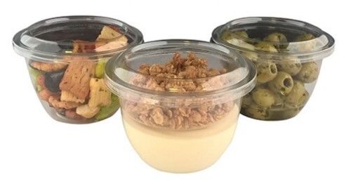 250ml Clear Round Dessert Container (Base)