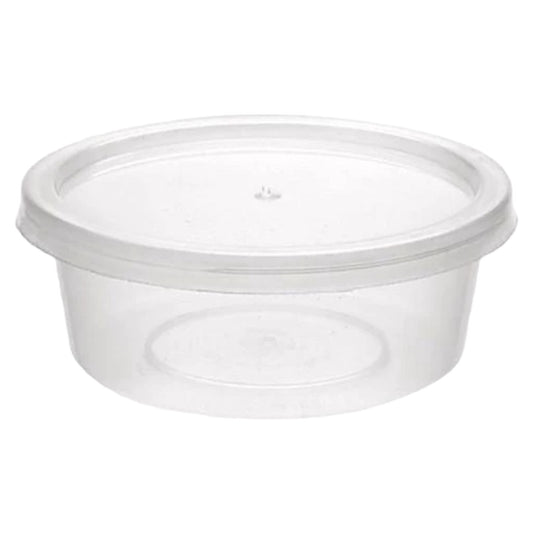 12oz Round Plastic Container with Lids