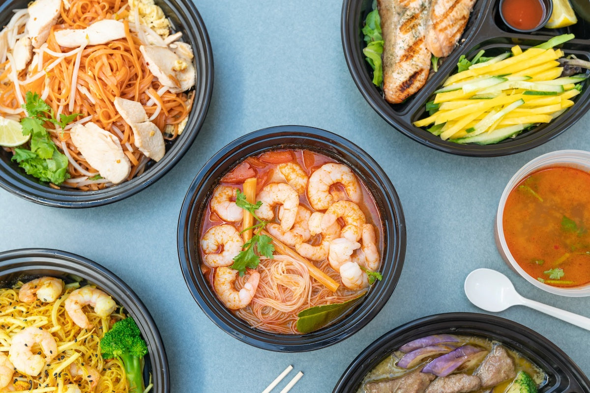 Black Food Container