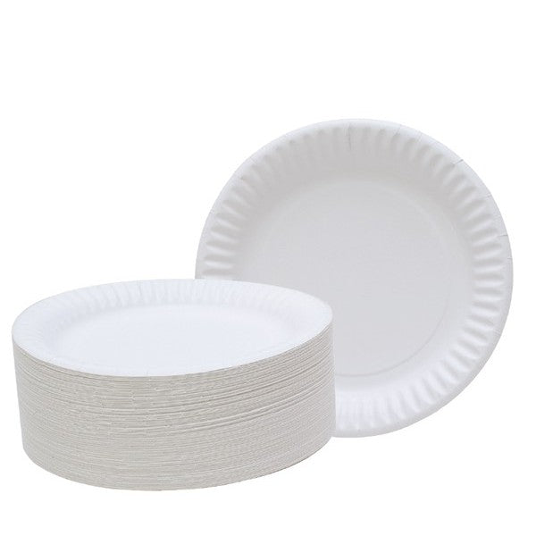 Black and best sale white paper plates