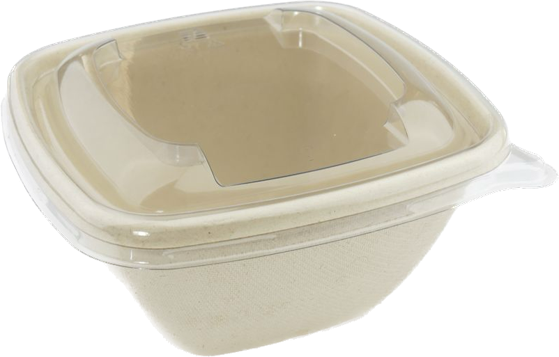 Sabert RPET Lid for Small Square Pulp Bowl