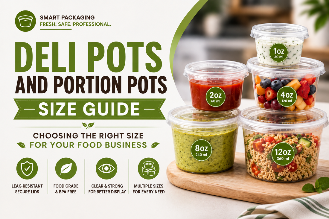 Deli Pots and Portion Pots Size Guide: Choosing the Right Size for Your Food Business