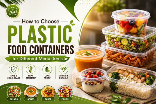 How to Choose Plastic Food Containers for Different Menu Items
