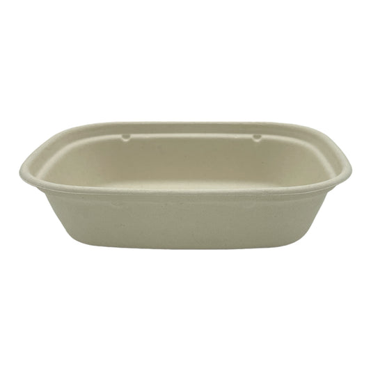 1100ml Rectangle Bagasse Container [Base]