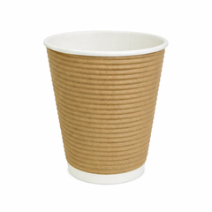 12oz Ripple Kraft Paper Cup