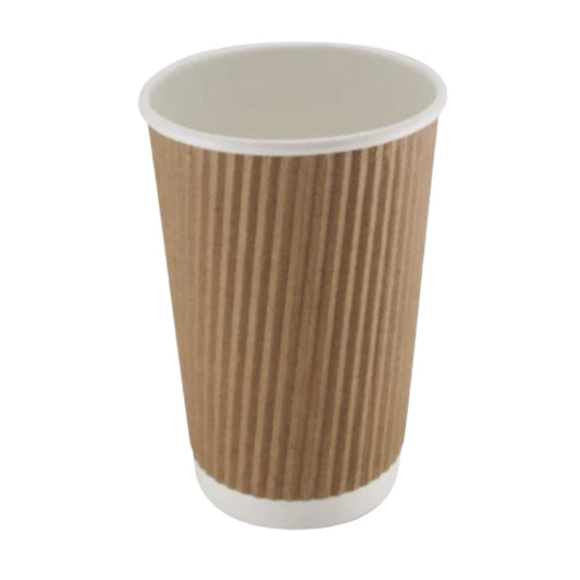 16oz Ripple Kraft Paper Cup
