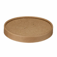 Round brown cardboard lid 