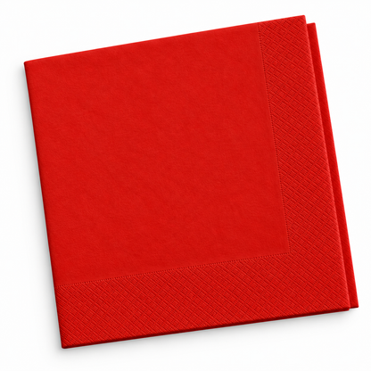 Poppies 2ply Red Napkin (5 Sizes)
