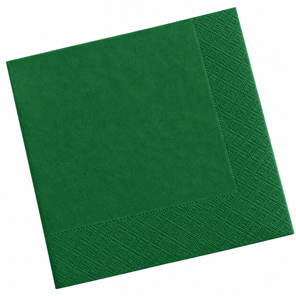 Poppies 2ply Forest Green Napkin (4 Sizes)