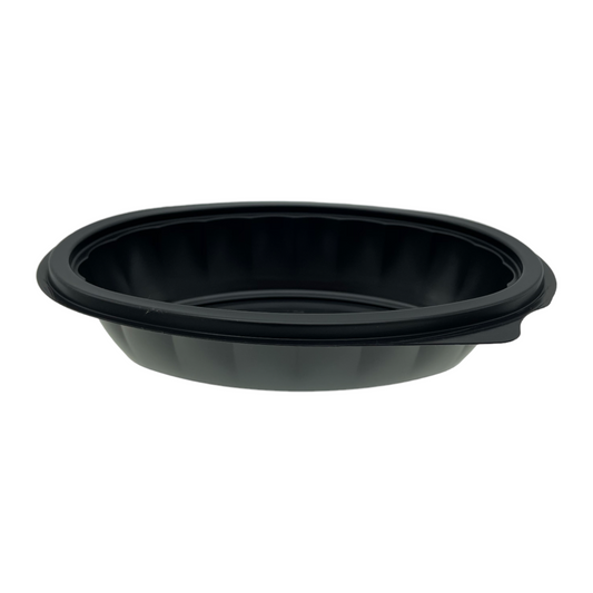 Somoplast [755] 375cc Oval Black Containers (Base)