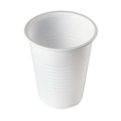 7oz White Plastic Water Cups