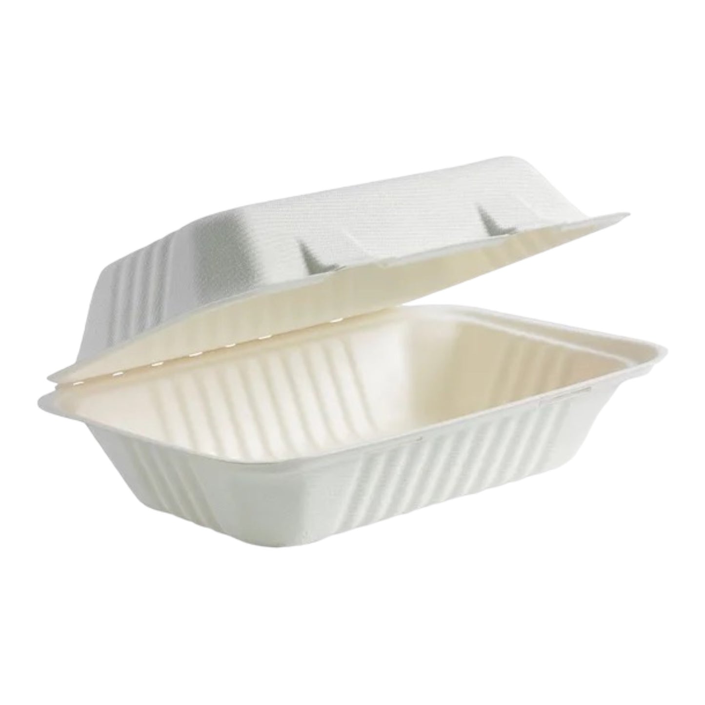 9x6x3 Bagasse Lunch Box Clamshell