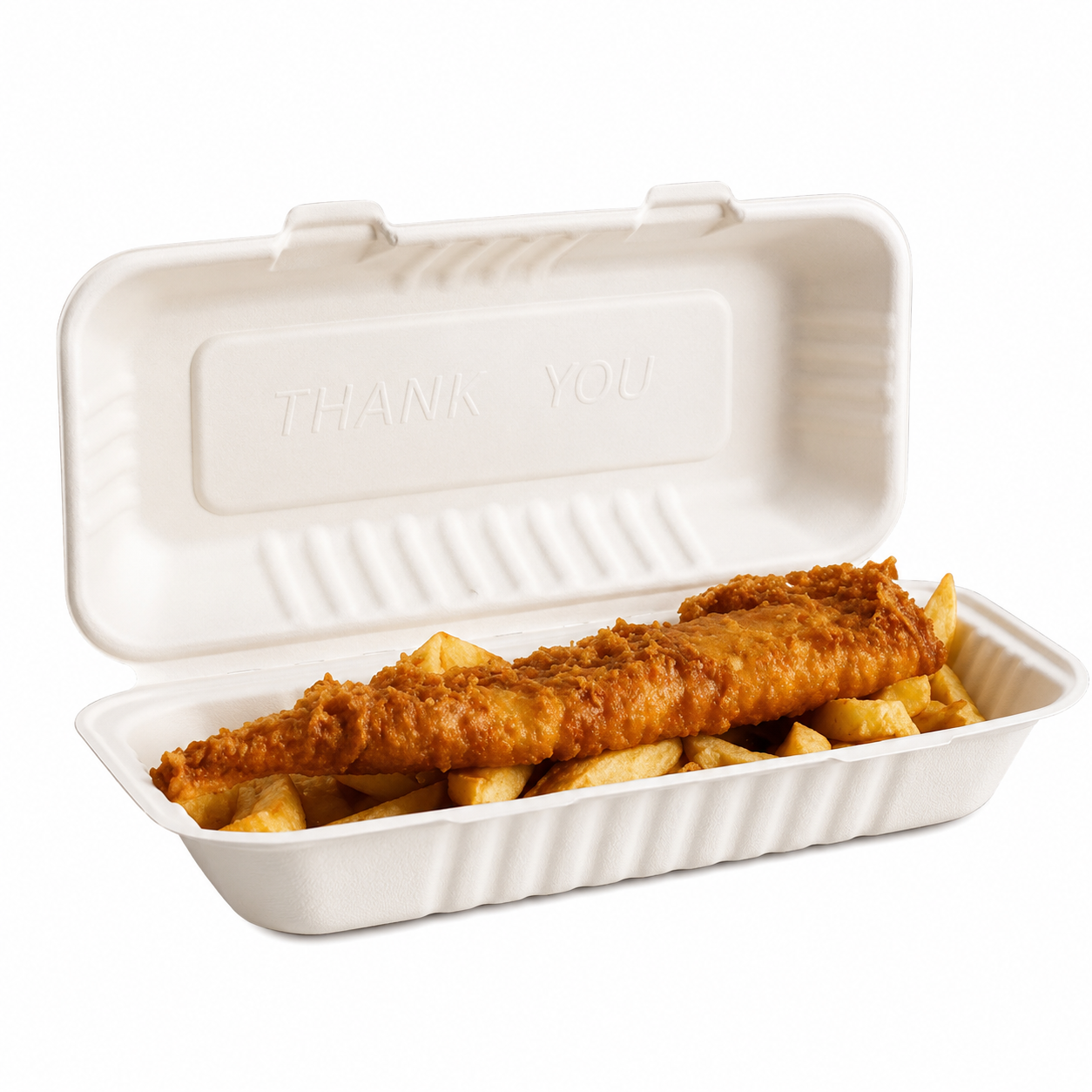 Extra Large Bagasse Fish & Chips Box