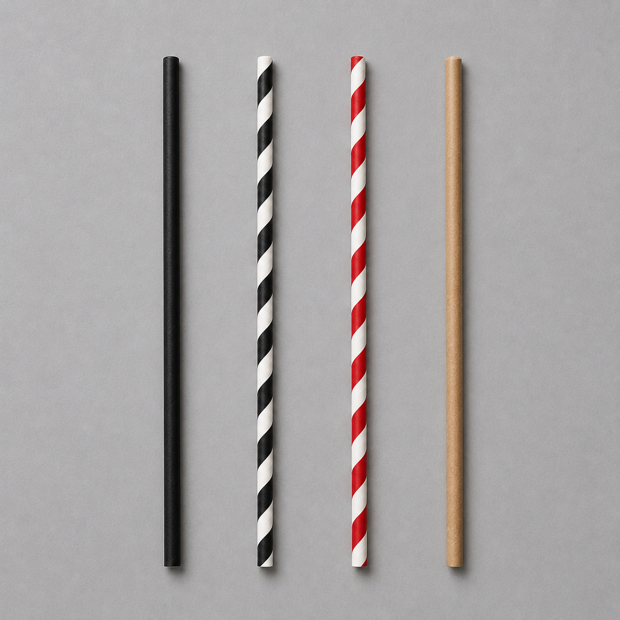 6mm Paper Straw (4 Colours)