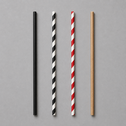 6mm Paper Straw (4 Colours)