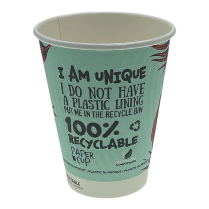 Nature Compostable Double Wall Paper Cups (2 Sizes)