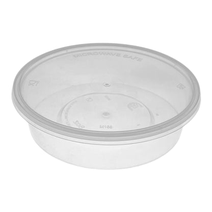 Round Plastic Container with Lids (3 Sizes)