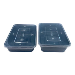Two clear plastic containers 