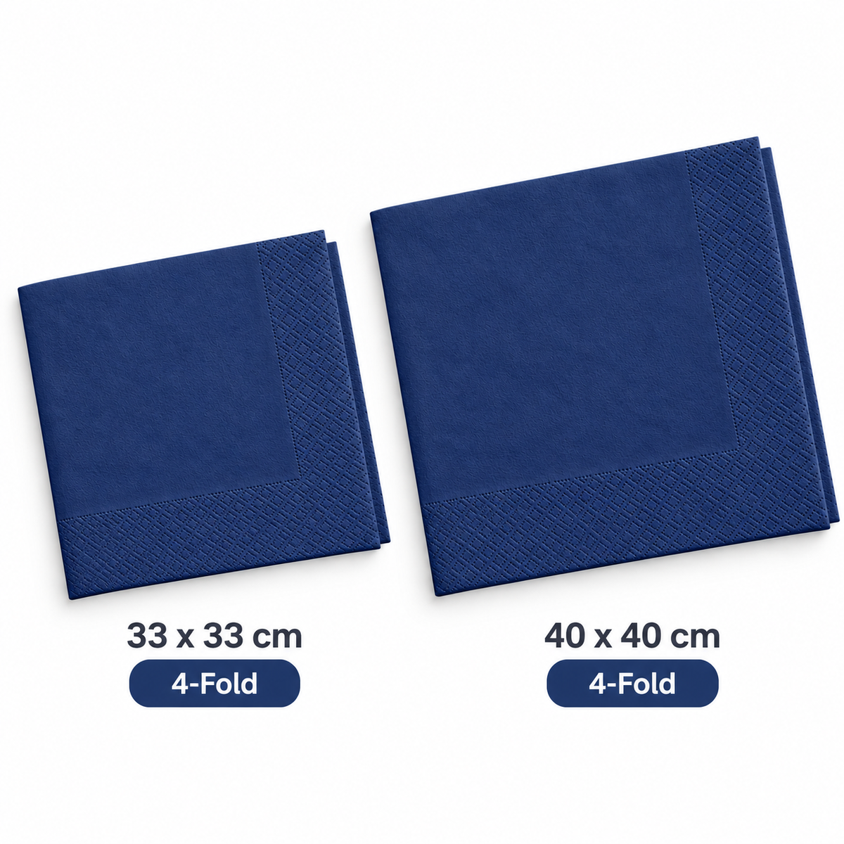 Poppies 2ply Navy Blue Napkin (4 Sizes)