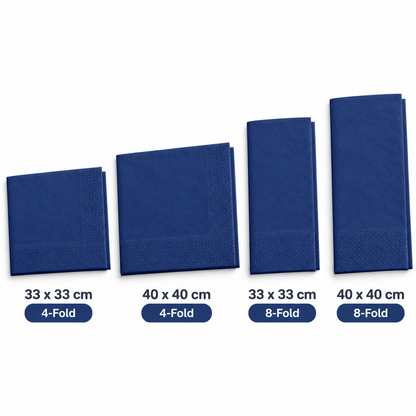 Poppies 2ply Navy Blue Napkin (4 Sizes)