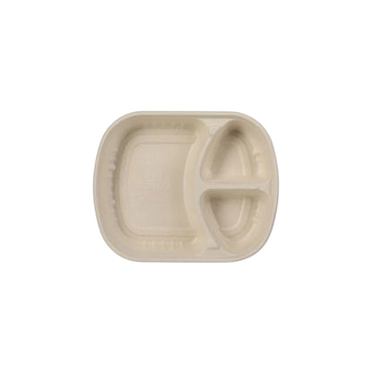 3 Compartment Sugarcane Container with Lid