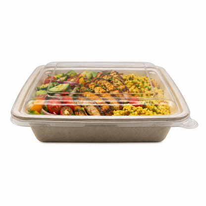 Square Sugarcane Bowls 1200ml