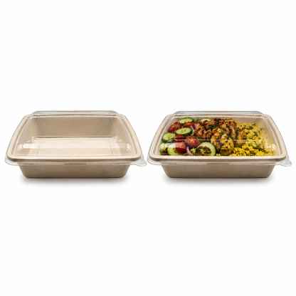 Square Sugarcane Bowls 1200ml