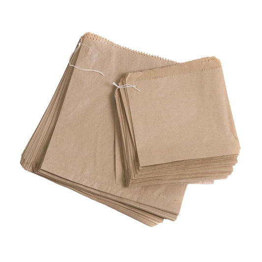 8.5x8.5 Strung Brown Paper Bag