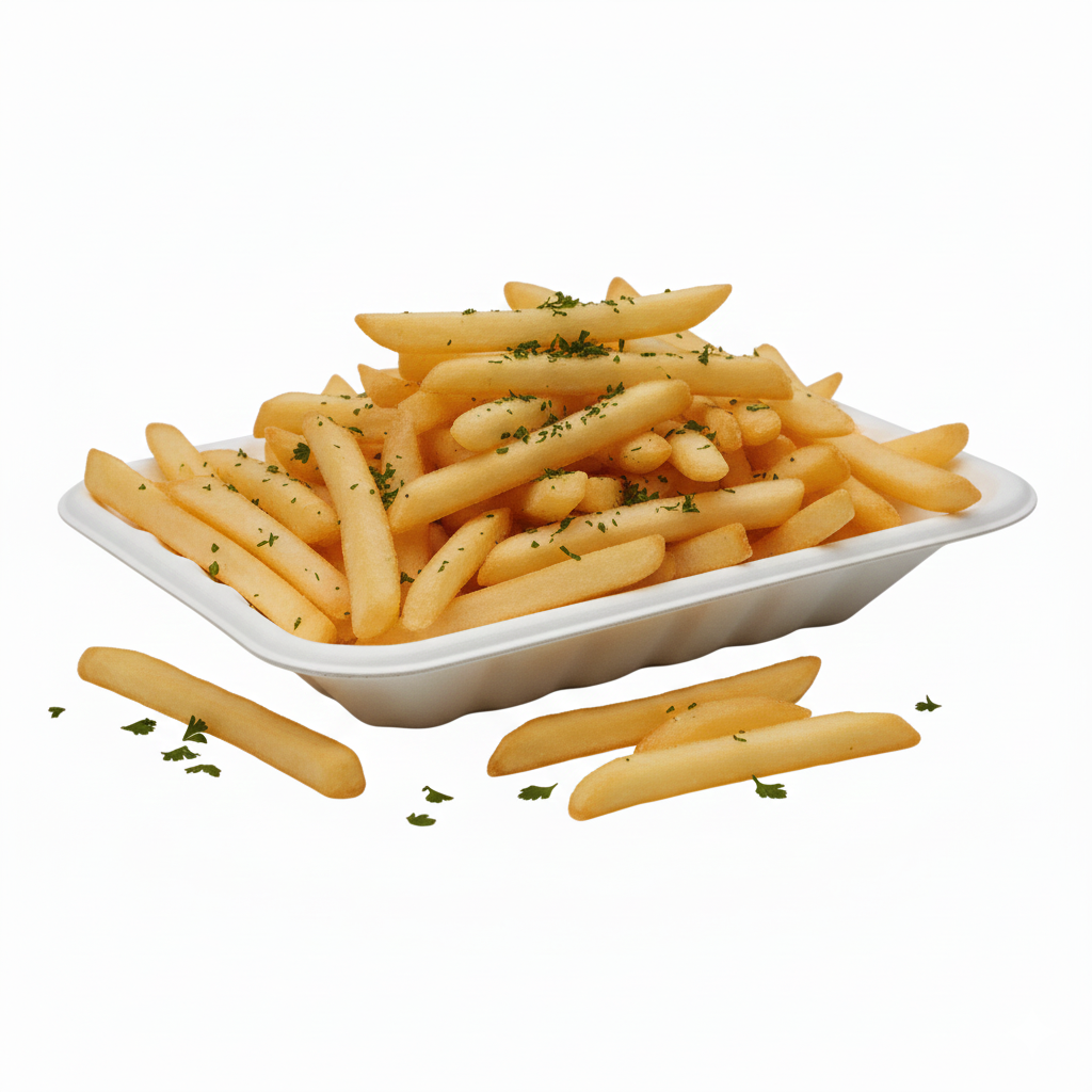 Compostable Bagasse Chippy Trays