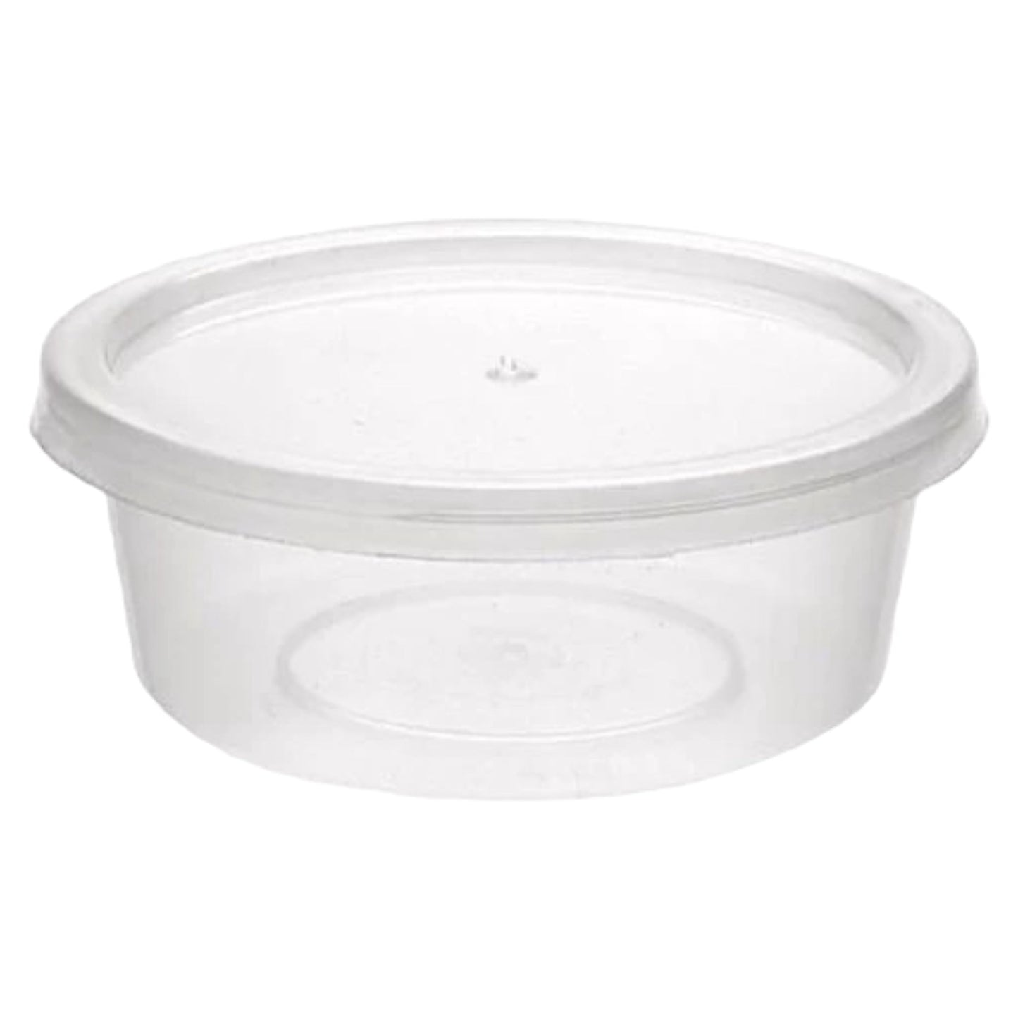 Round Plastic Container with Lids (2 Sizes)