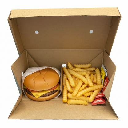 Large Corrugated Gourmet Burger Box