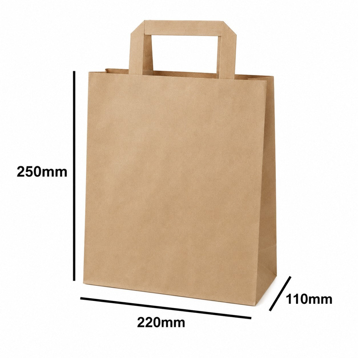 Medium size brown paper bag