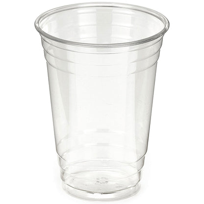 Food Packaging Direct clear rPET smoothie cup made from 100% recycled plastic for cold drinks.