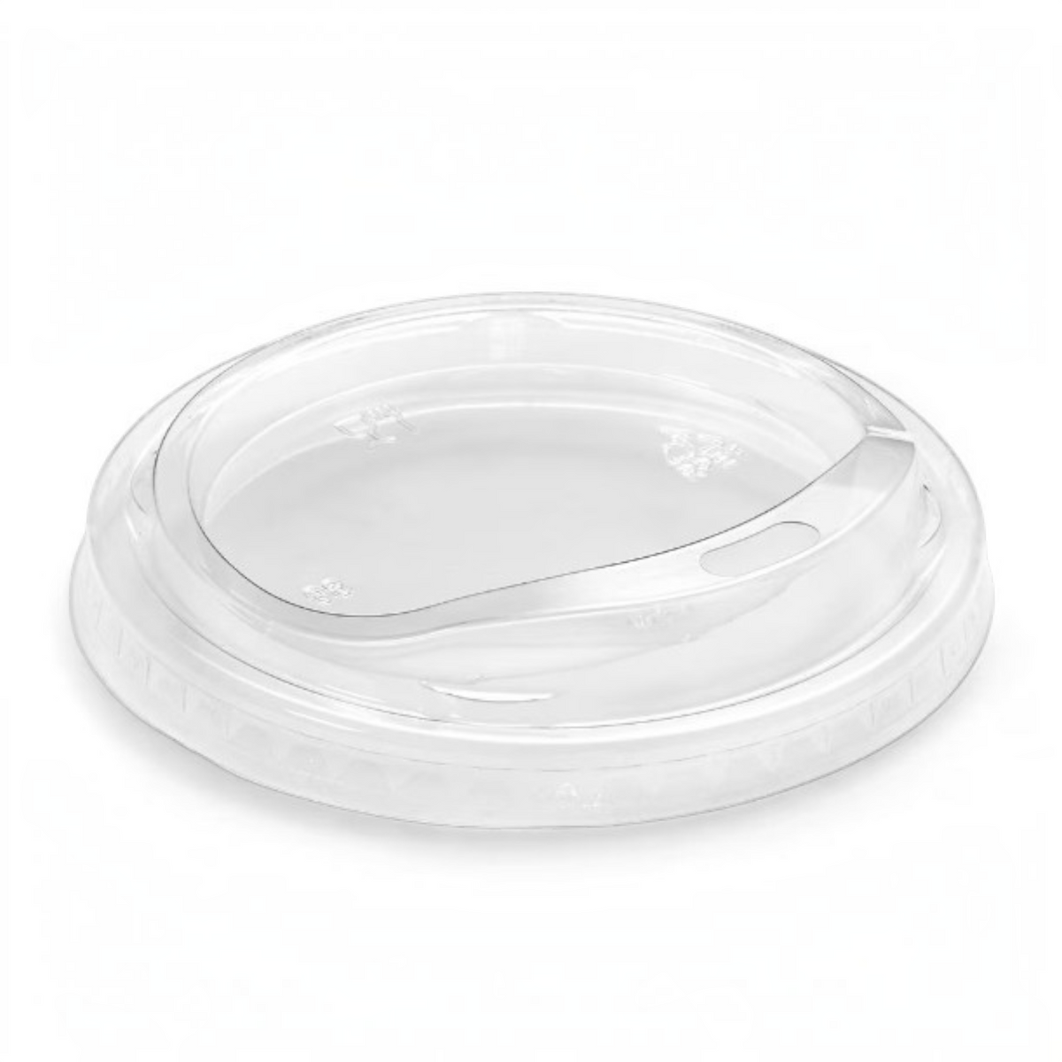 Food Packaging Direct clear PET plastic lid for smoothie cups with a secure fit for cold drinks