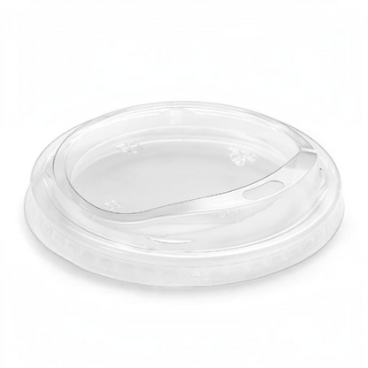 Food Packaging Direct clear PET plastic lid for smoothie cups with a secure fit for cold drinks