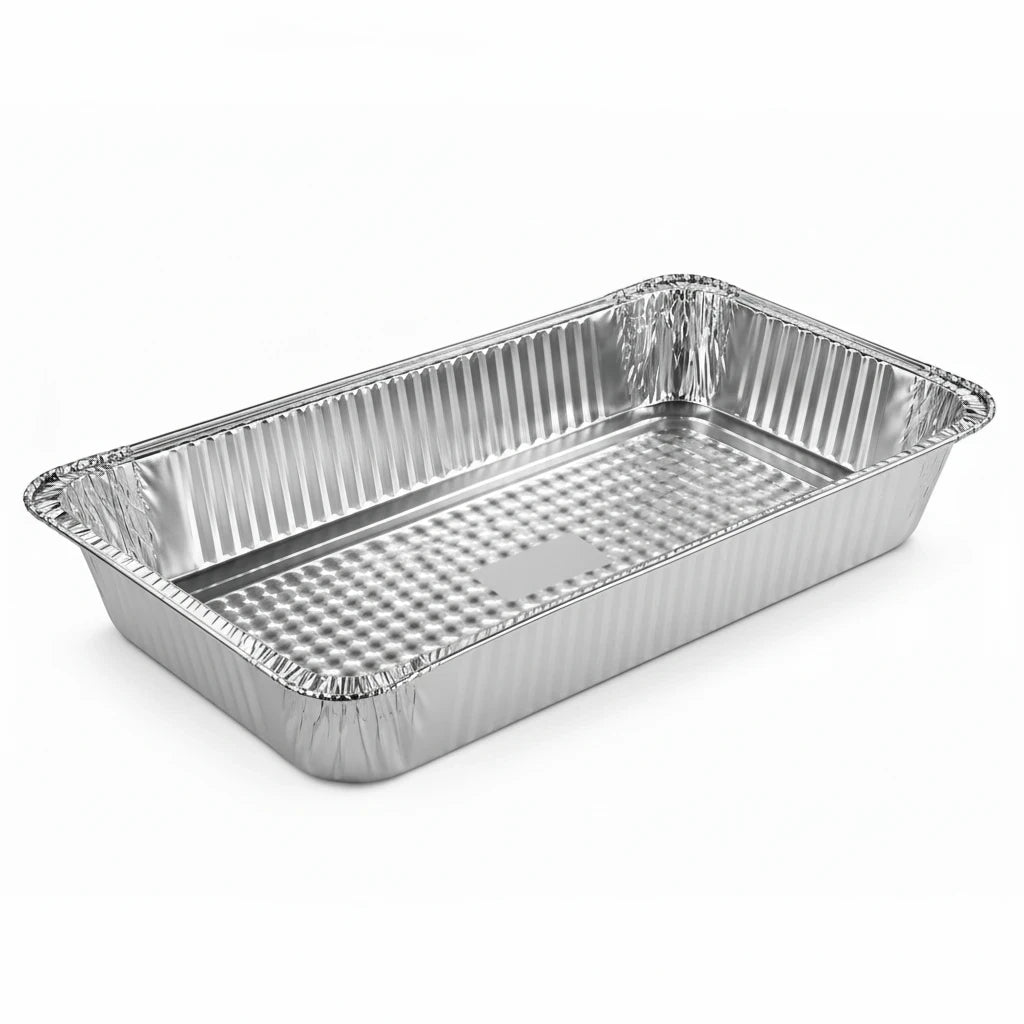 Food Packaging Direct full deep rectangular aluminium foil container for catering and oven baking