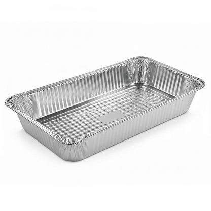Food Packaging Direct full deep rectangular aluminium foil container for catering and oven baking