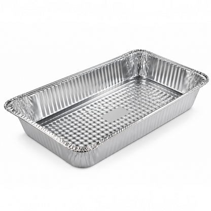 Food Packaging Direct full deep rectangular aluminium foil gastronorm container for catering and oven baking