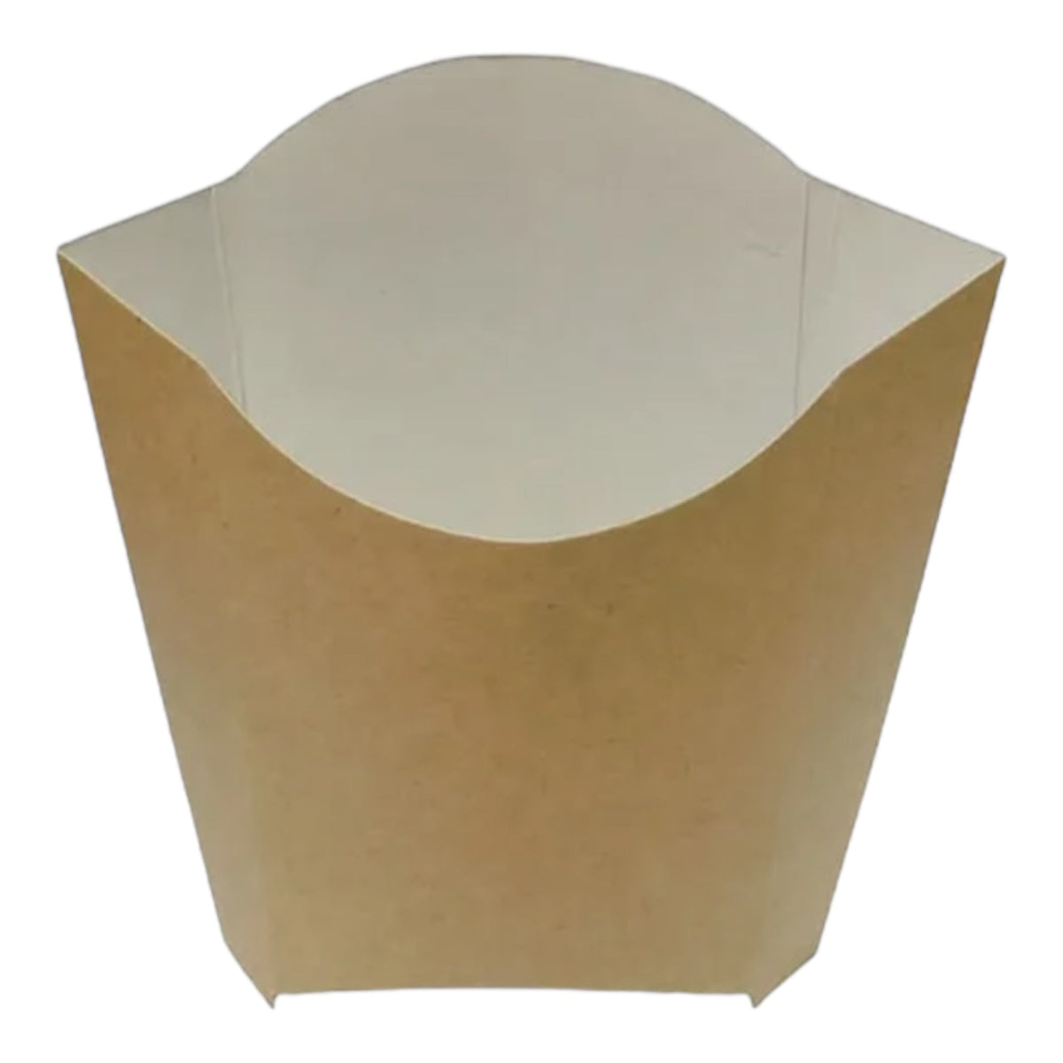 Food Packaging Direct kraft cardboard chip scoop for serving hot sides and fries