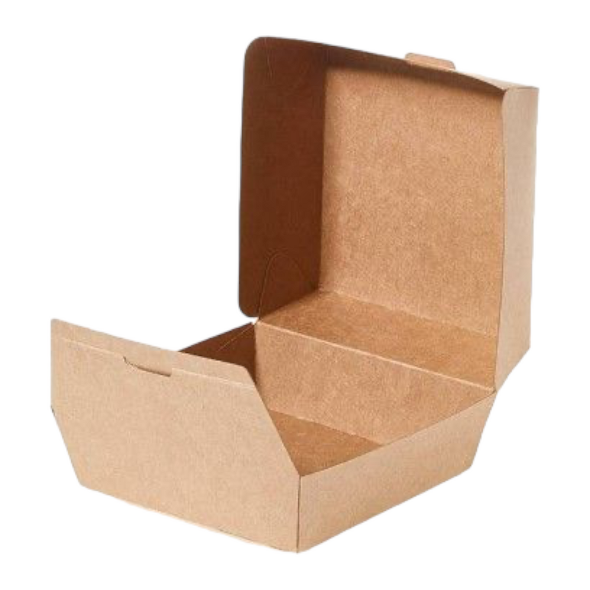 Food Packaging Direct eco-friendly kraft cardboard clamshell burger box for sustainable takeaway food service