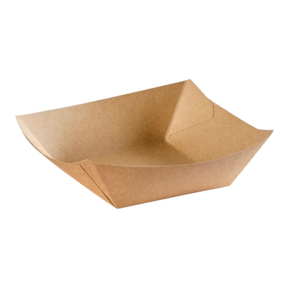 Food Packaging Direct greaseproof kraft paper food tray for street food and events