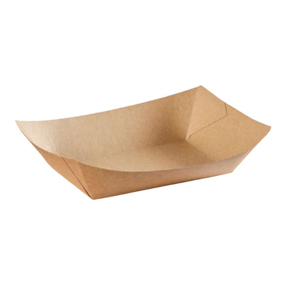Food Packaging Direct greaseproof kraft paper food tray for street food and events