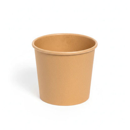 Food Packaging Direct brown kraft paper portion pot for sauces and dips, eco-friendly food container